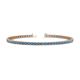 1 - Cliona 2.40 mm Blue Topaz Eternity Tennis Bracelet 