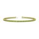 1 - Cliona 2.40 mm Peridot Eternity Tennis Bracelet 