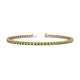 1 - Cliona 2.40 mm Peridot Eternity Tennis Bracelet 