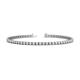 1 - Cliona 2.40 mm White Sapphire Eternity Tennis Bracelet 