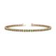 1 - Cliona 2.40 mm Peridot and Diamond Eternity Tennis Bracelet 