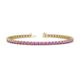 1 - Cliona 2.70 mm Amethyst Eternity Tennis Bracelet 