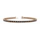 1 - Cliona 2.70 mm Black Diamond Eternity Tennis Bracelet 