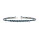 1 - Cliona 2.70 mm London Blue Topaz Eternity Tennis Bracelet 