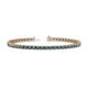 1 - Cliona 2.70 mm London Blue Topaz Eternity Tennis Bracelet 