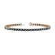 1 - Cliona 2.70 mm Blue Diamond Eternity Tennis Bracelet 