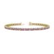 1 - Cliona 2.70 mm Amethyst and Diamond Eternity Tennis Bracelet 