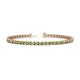 1 - Cliona 2.70 mm Peridot and Diamond Eternity Tennis Bracelet 