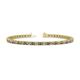 1 - Cliona 2.70 mm Smoky Quartz and Diamond Eternity Tennis Bracelet 