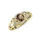 4 - Fineena Signature Smoky Quartz and Diamond Engagement Ring 