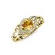 4 - Fineena Signature Citrine and Diamond Engagement Ring 