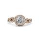 3 - Hana Signature Diamond Halo Engagement Ring 