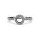 3 - Eleanor Semi Mount Halo Engagement Ring 