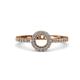 3 - Eleanor Semi Mount Halo Engagement Ring 