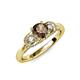 4 - Erela Signature Three Stone with Side Diamond Engagement Ring 