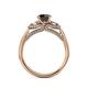 5 - Erela Signature Three Stone with Side Diamond Engagement Ring 