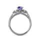 5 - Erela Signature Three Stone with Side Diamond Engagement Ring 