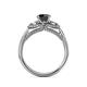 5 - Erela Signature Three Stone with Side Diamond Engagement Ring 