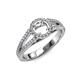 3 - Aylin Semi Mount Halo Engagement Ring 