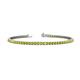 1 - Leslie 2.40 mm Yellow Diamond Eternity Tennis Bracelet 