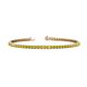1 - Leslie 2.40 mm Yellow Diamond Eternity Tennis Bracelet 