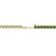 2 - Leslie 2.7 mm Green Garnet Eternity Tennis Bracelet 