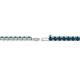 2 - Leslie 2.70 mm Blue Diamond Eternity Tennis Bracelet 