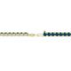 2 - Leslie 2.70 mm Blue Diamond Eternity Tennis Bracelet 