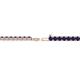 2 - Leslie 2.70 mm Blue Sapphire Eternity Tennis Bracelet 