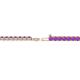 2 - Leslie 2.70 mm Amethyst Eternity Tennis Bracelet 