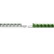 2 - Leslie 3.4 mm Green Garnet Eternity Tennis Bracelet 