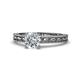 1 - Rachel Retro Semi Mount Marquise Design Solitaire Engagement Ring 