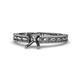 2 - Rachel Retro Semi Mount Marquise Design Solitaire Engagement Ring 