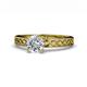 1 - Maren Retro Semi Mount Infinity Solitaire Engagement Ring 