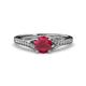 3 - Grianne Signature Ruby and Diamond Engagement Ring 