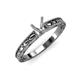 3 - Rachel Retro Semi Mount Marquise Design Solitaire Engagement Ring 