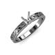 3 - Maren Retro Semi Mount Infinity Solitaire Engagement Ring 
