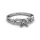 2 - Senna Desire Split Shank Semi Mount Engagement Ring  