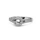 1 - Levana Signature Semi Mount Halo Engagement Ring 