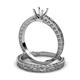 3 - Florie Classic Semi Mount Solitaire Bridal Set Ring 
