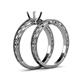 4 - Rachel Classic Semi Mount Solitaire Bridal Set Ring 