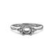3 - Eve Signature Cluster 7 Stone Semi Mount Engagement Ring 