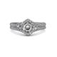 3 - Meryl Signature Semi Mount Split Shank Engagement Ring 
