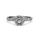 3 - Allene Signature Semi Mount Halo Engagement Ring 