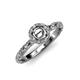 4 - Allene Signature Semi Mount Halo Engagement Ring 