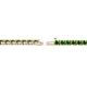 2 - Cliona 2.40 mm Green Garnet Eternity Tennis Bracelet 