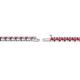 2 - Cliona 2.40 mm Pink Tourmaline Eternity Tennis Bracelet 