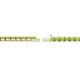 2 - Cliona 2.40 mm Peridot Eternity Tennis Bracelet 