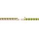 2 - Cliona 2.40 mm Peridot Eternity Tennis Bracelet 