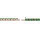 2 - Cliona 2.40 mm Emerald Eternity Tennis Bracelet 